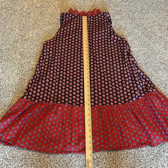 Women’s J Crew Sundress Size Medium Red & Navy Blue Like New! - Picture 7 of 8